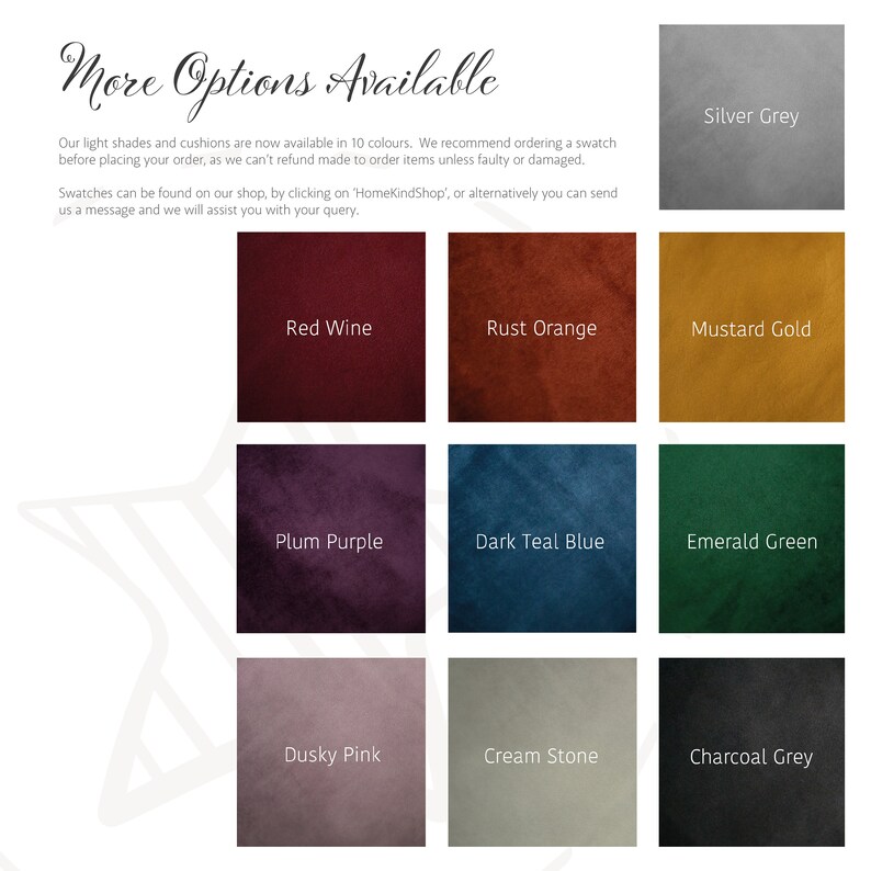 Silver Grey Velvet, Floral Bloom, Double Sided Lampshade, Drum Pendant