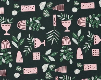 Easy Weekend Sprouts Plants by Betsy Siber for Cloud9 Fabrics (PER YARD) Organic Quilting Cotton