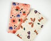 Floral & Butterfly Precuts - 1 Yard Fabric Bundle (2 Prints) Cloud9 Organic Cotton Fabric