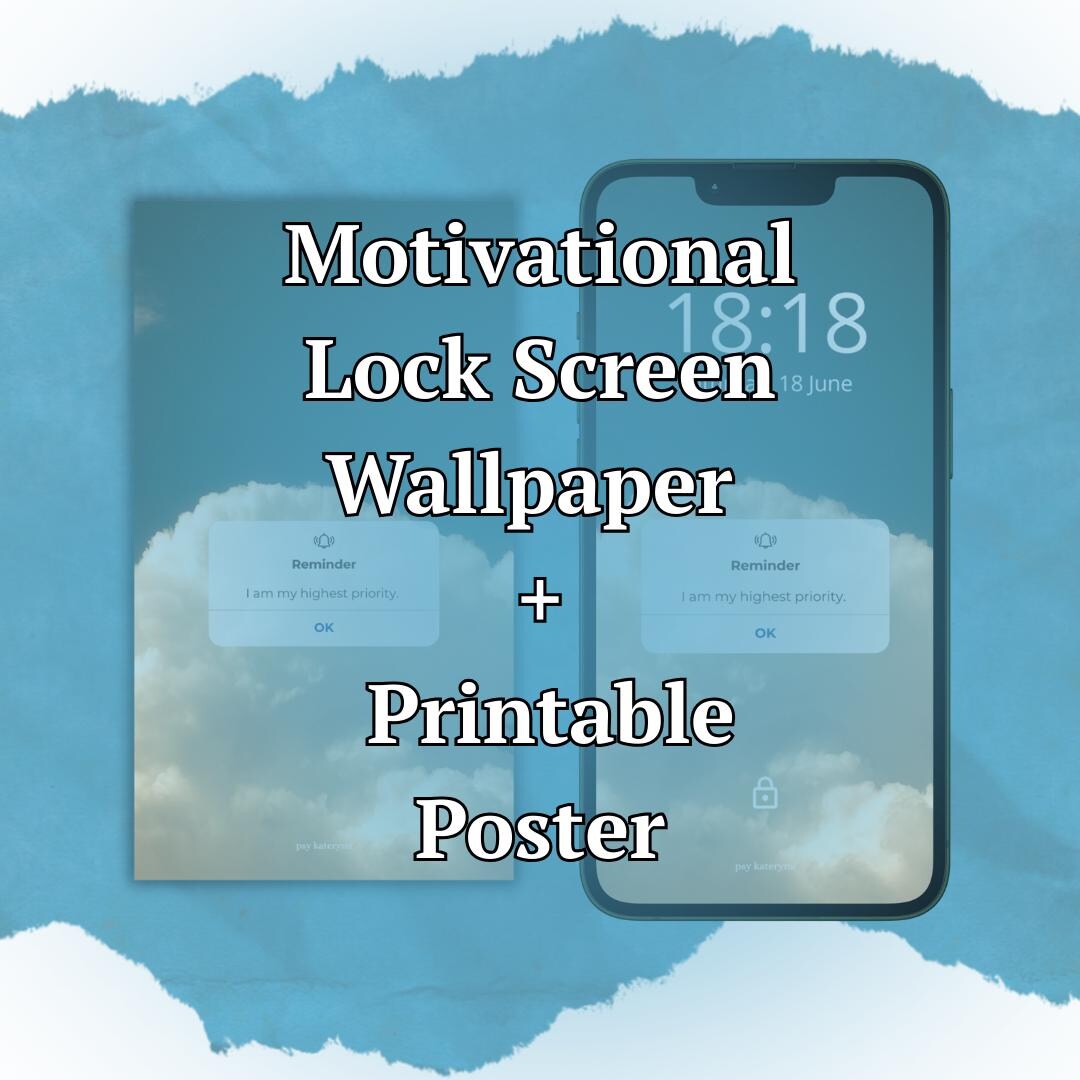 Self-love Affirmation Poster & Lock Screen | Minimalist Wall Art for ...