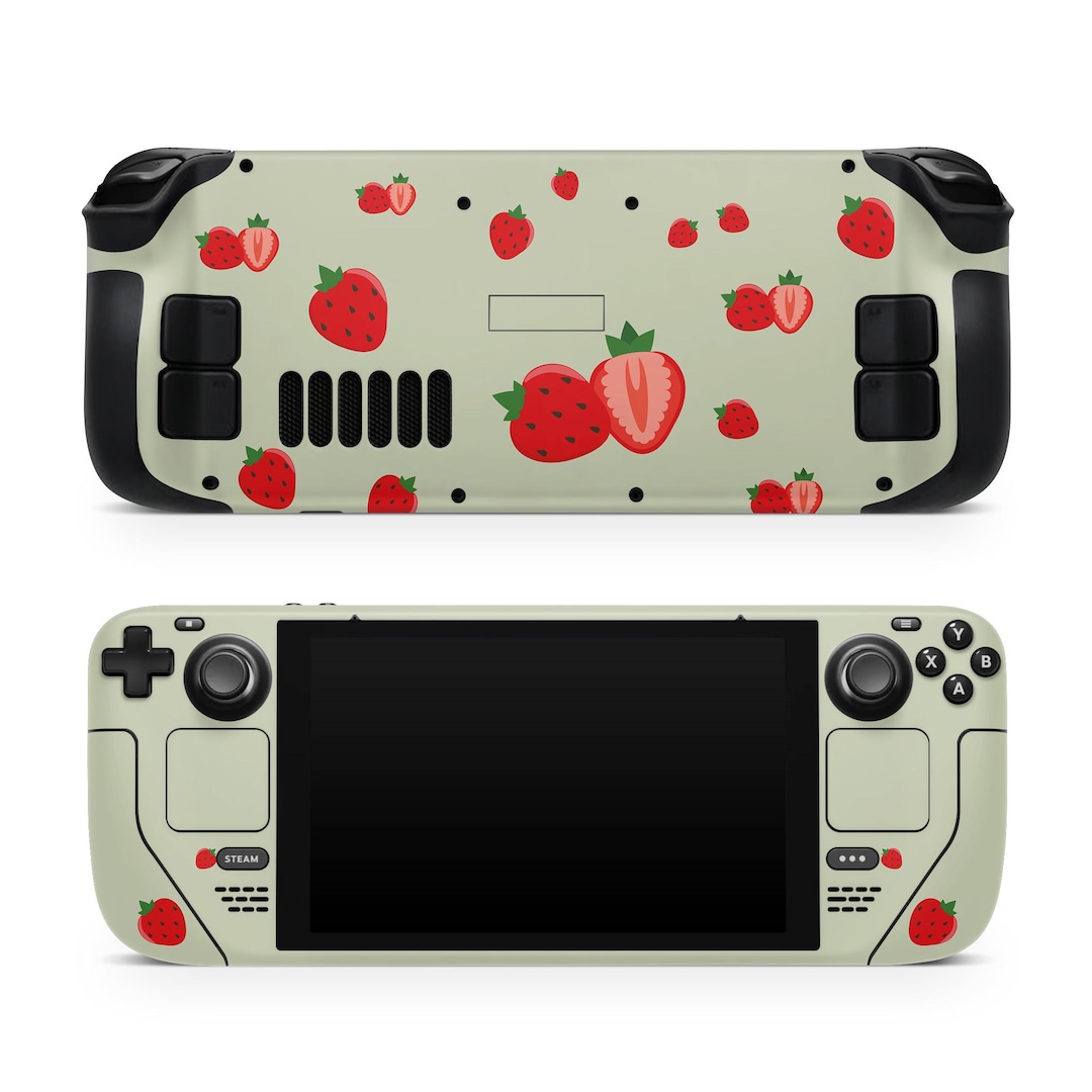 Strawberry Steam Deck Skin – Steam Deck OLED Skin & LCD, Cute Green ...