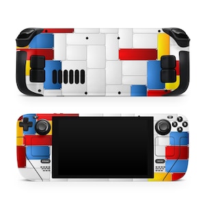 Geometric Steam Deck Skin – Steam Deck OLED Skin & LCD, Kawaii ColorFul Modern Art, Full Wrap 3M Vinyl Cover