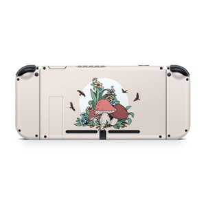 Cute Mushroom nintendo switch skin ,Kawaii switch oled skin Full cover 3m pastel stickers image 3