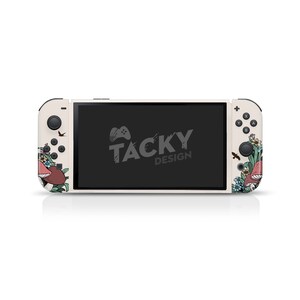 Nintendo switch oled skin Mushroom, Cute Kawaii switch oled skin Full wrap 3m image 2
