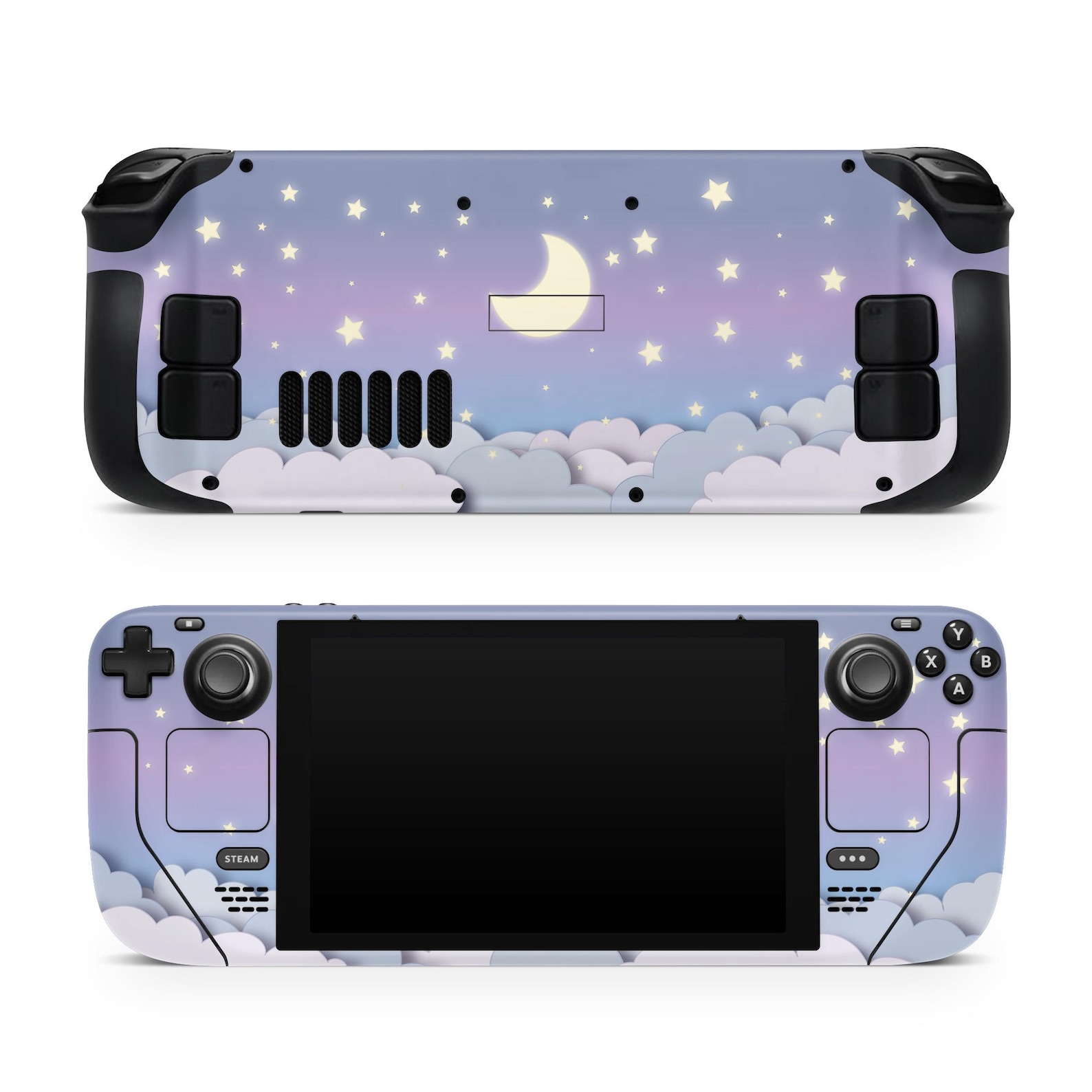 Cute Clouds Steam Deck Skin – Steam Deck OLED Skin & LCD, Pastel Starry ...