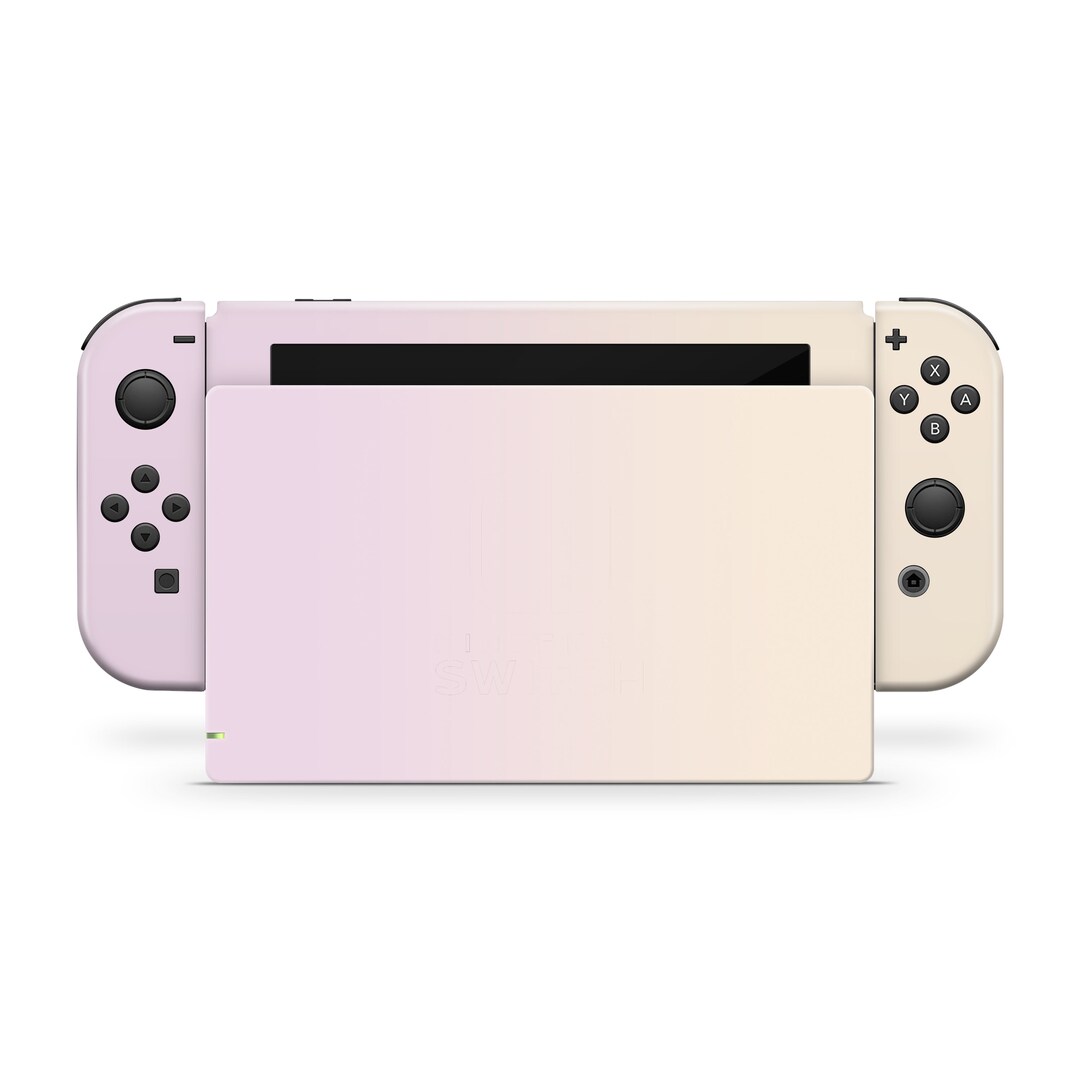 Nintendo Switch Skin Duo Color, Pastel Pink and Yellow Switch Skin