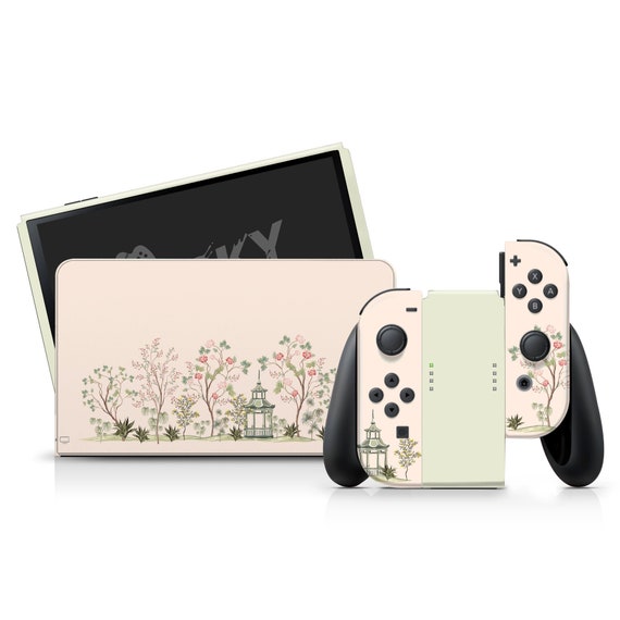 Nintendo Switch Oled Skin Japanese Sakura, Blue Cherry Blossom