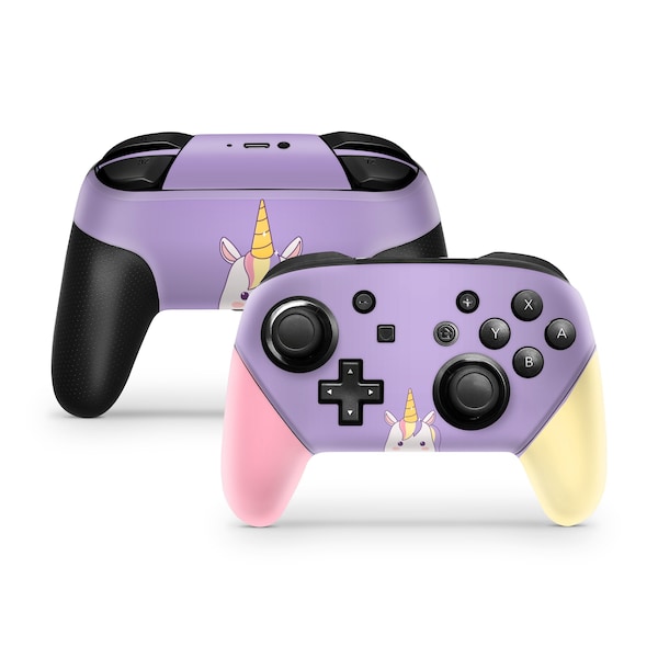 Nintendo Switch Pro Controller Skin Unicorn, Purple Anime Kaawaii skin pro controller Full cover 3M premium vynl sticker