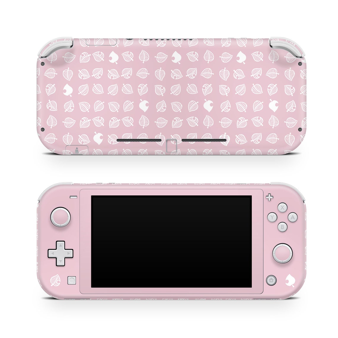 Pink Nintendo Switch Lite Skin Leaf Pastel Pink Skin Full Etsy