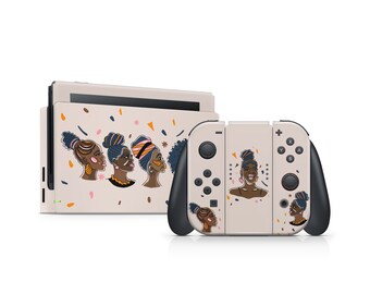 Skin per interruttore Nintendo Black Lives Matter, skin per interruttore beige carina skin Kawaii Adesivi per decalcomanie in vinile premium 3M Copertura completa