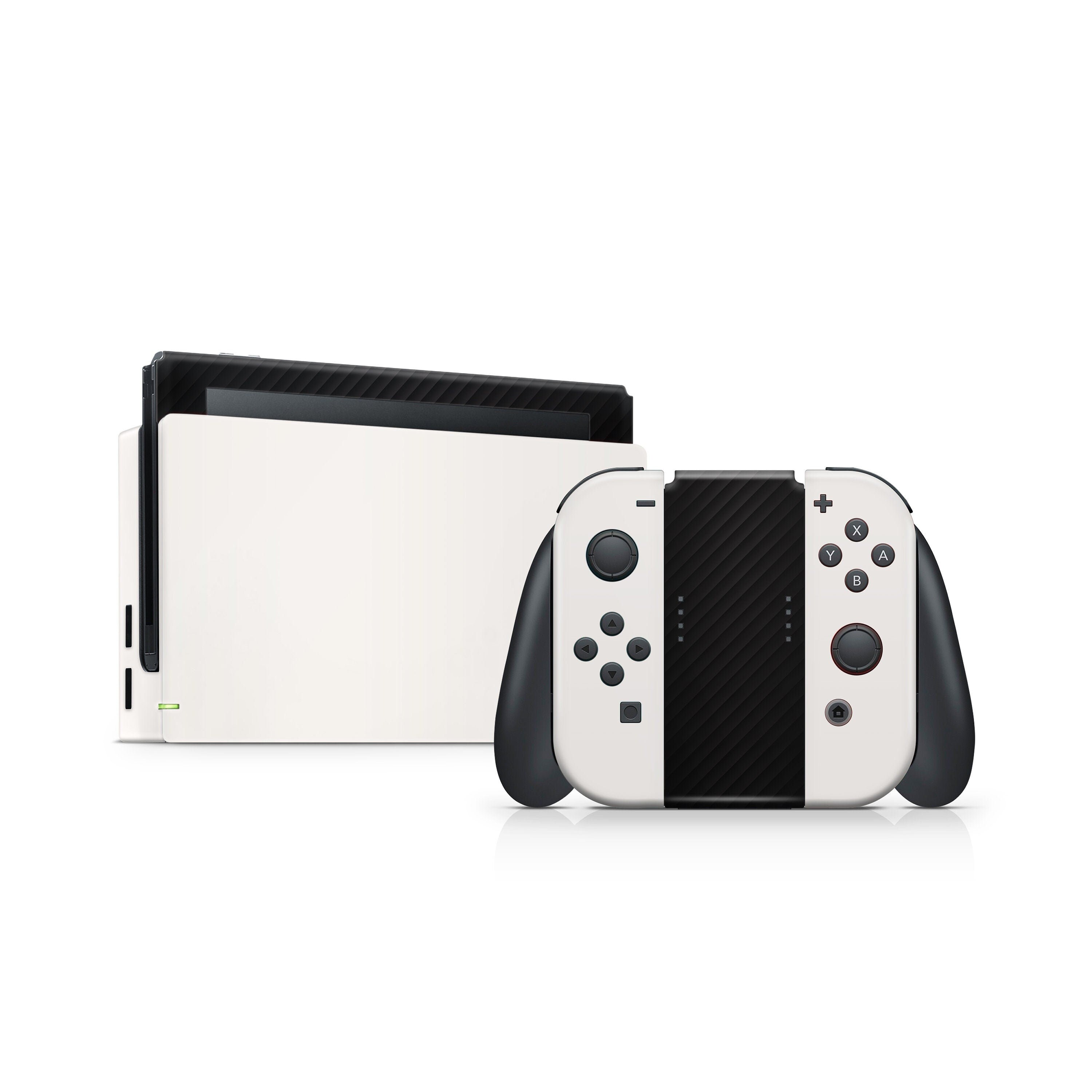 Nintendo Switch ホワイト/ブラック New Nintendo Switch Skin ,classic Black & White Switch Skin Color