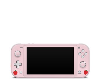 【KAKI】Nintendo Switch Lite ピンク Nintendo Switch Lite Skin, Cute Strawberry Switch Lite Skin