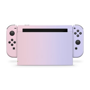 Pink Nintendo Switch Lite Skin, Leaf Pastel Pink Skin Full