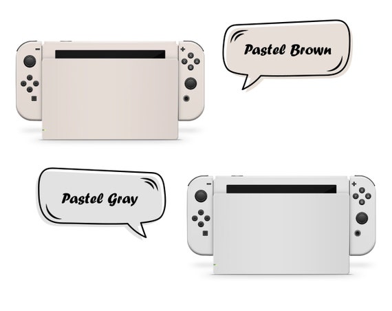 Pastel Green nintendo switches skin ,Retro Colorwave switch OLED skin -  Tackydesign