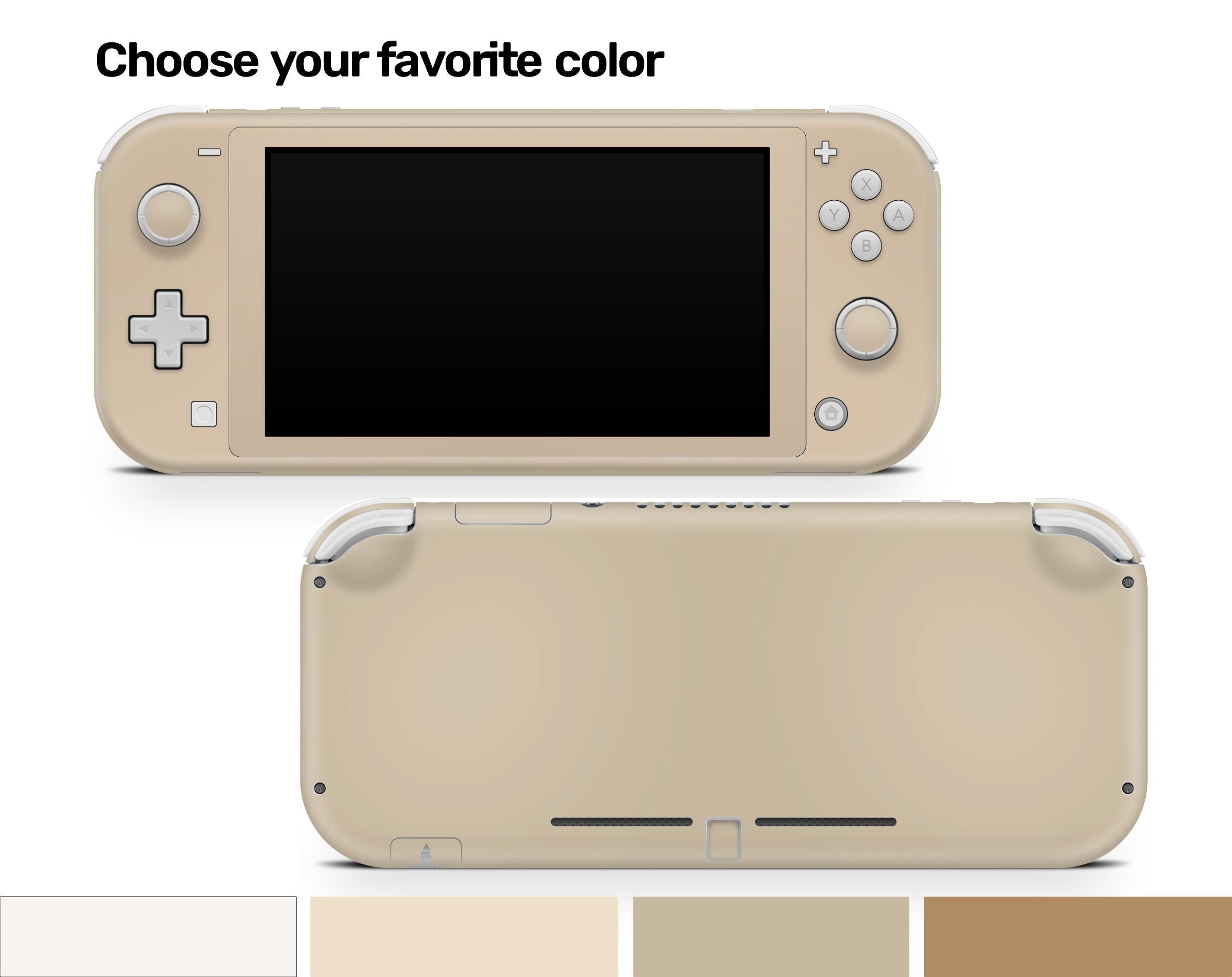 Nintendo Switch Lite Skin Pastel Solid Color, Switch Lite Skin