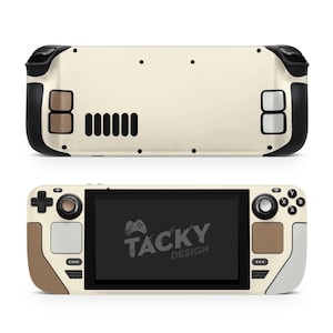 Color Blocking Steam Deck Skin – Solid Color Steam Deck OLED Skin | Premium 3M Vinyl Full‑Wrap Decal Green & Brown