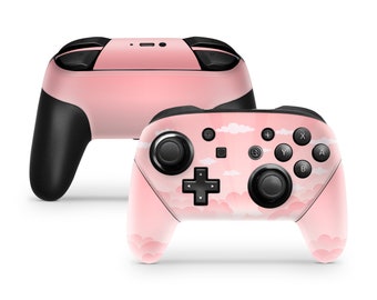 Clouds Nintendo Switch Pro Controller Skin, Peachy pastel pro controller Full cover 3m