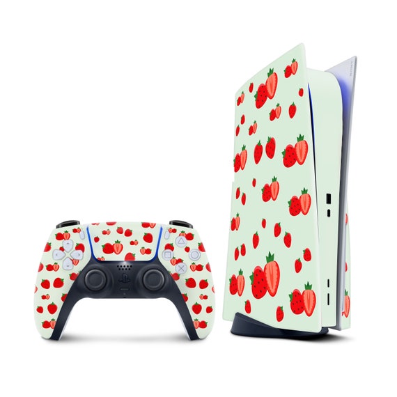 Strawberry Ps5 Skin, Sony Playstation 5 Controller Skin Green, Vinyl 3m  Stickers Moon Full Wrap Cover 