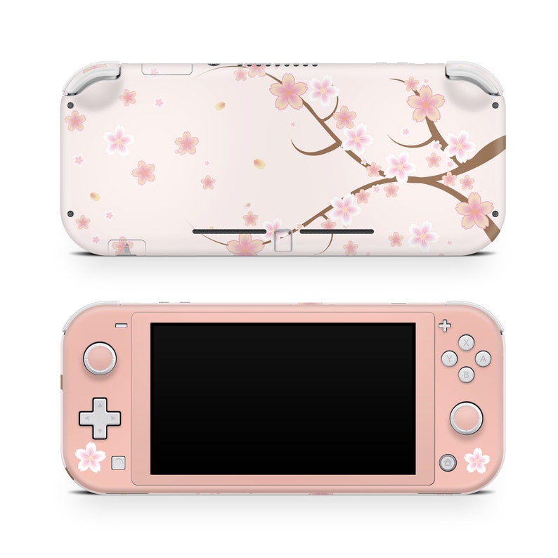 Nintendo Switch Lite Skin Beige Flowers Sakura Switches Lite Etsy Canada