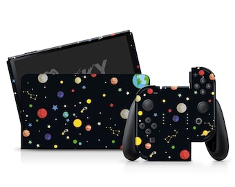 Nintendo switch oled skin Galaxy, Planets switch oled skin Full wrap 3m