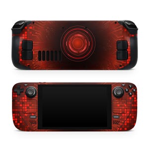 Future Eye Steam Deck Skin – Steam Deck OLED Skin & LCD, Kawaii Red, Full Wrap 3M Vinyl Cover