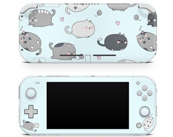 Nintendo switch lite skin kawaii, Cute chubby cat Switch lite skin, Full wrap 3m