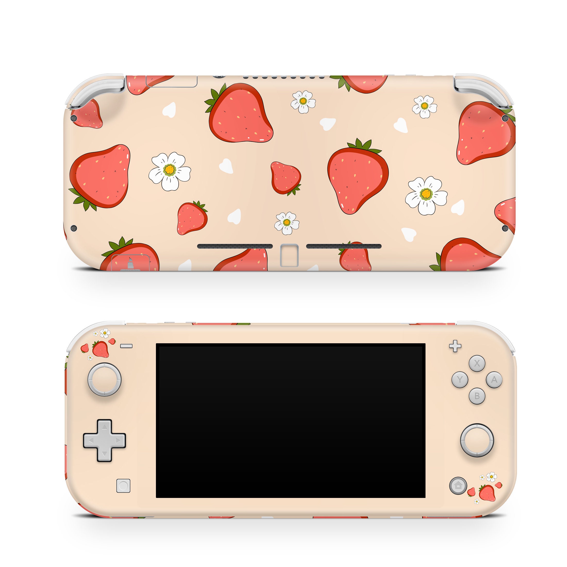 Nintendo Switch Lite Skin Cute Strawberry ,pink Color Switch