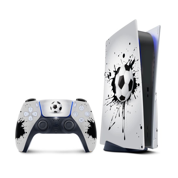 Football Ps5 skin, Playstation 5 controller skin Soccer ,Vinyl 3m stickers Full wrap cover