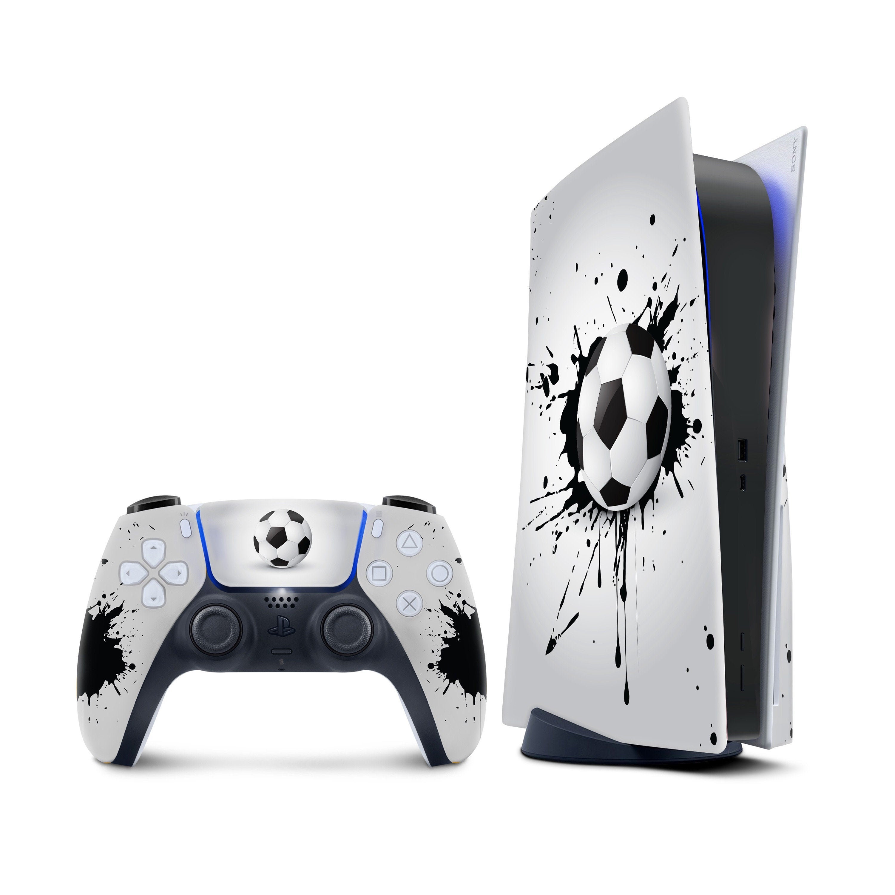 PS5 Playstation 5 Silicone Rubber Skin - Camo Skull Protective Controller  Cover