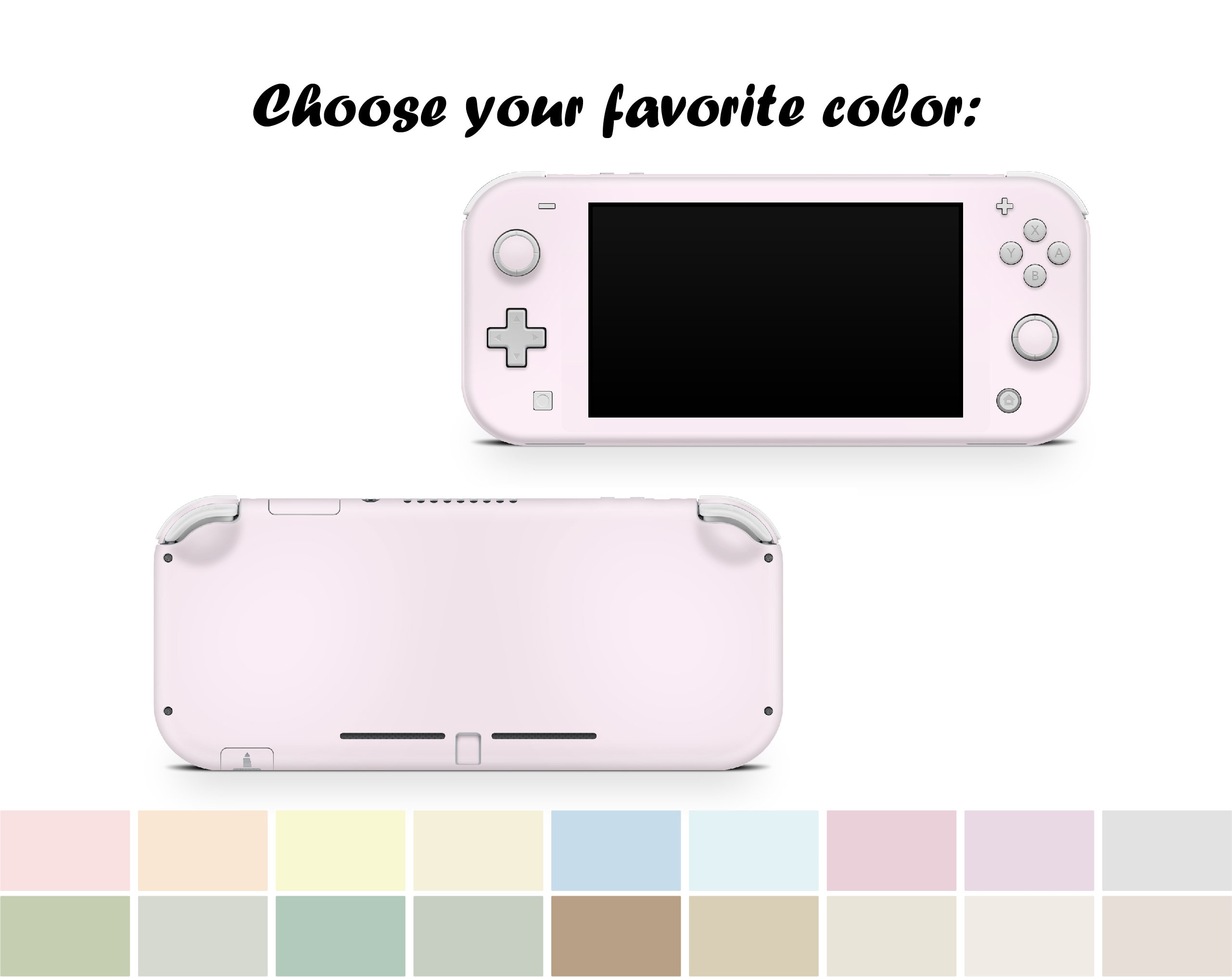 Switch Lite Skin Pink - Etsy
