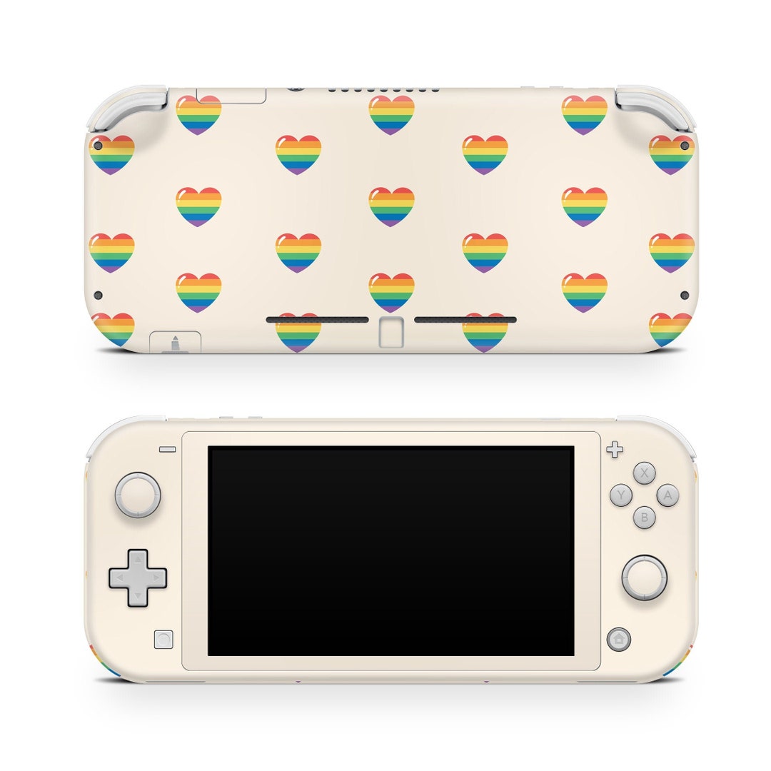 Nintendo Switch Lite Skin Heart, Pansexual Pride Switch Lite Skin ...