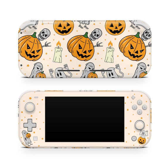 Halloween Nintendo switch Lite skin Pumpkin spooky kawaii Etsy
