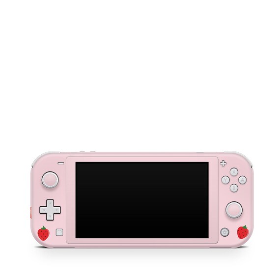 Nintendo Switch Lite Skin, Cute Strawberry Switch Lite Skin Pastel