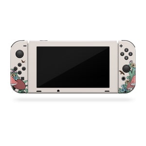 Cute Mushroom nintendo switch skin ,Kawaii switch oled skin Full cover 3m pastel stickers image 4