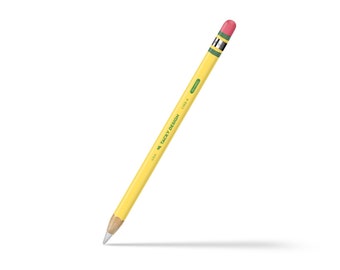 Yellow Classic Apple Pencil skin school, Apple Pencil decal Available for Gen 1 And Gen 2, High-Quality 3M Vinyl full wrap