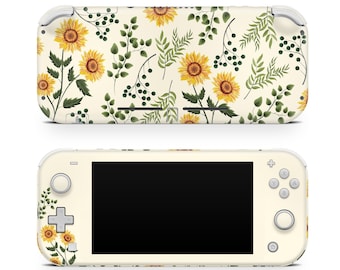 Sunflowers Nintendo switch Lite skin, Blossom switch lite skin Full cover 3m