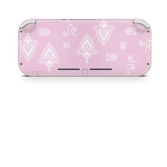 ZOOMHITSKINS Nintendo Switch Skin - Pink Nature Leaves Vintage Design