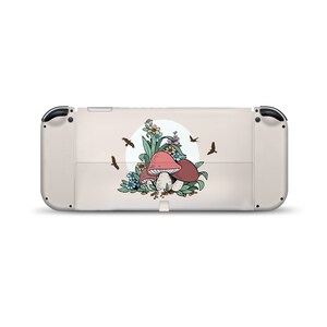 Nintendo switch oled skin Mushroom, Cute Kawaii switch oled skin Full wrap 3m image 3