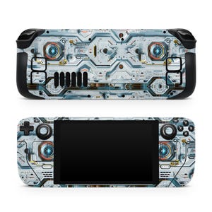 Futuristic Steam Deck Skin – Steam Deck OLED Skin & LCD, Kawaii Tech Colorful, Full Wrap 3M Vinyl Cover