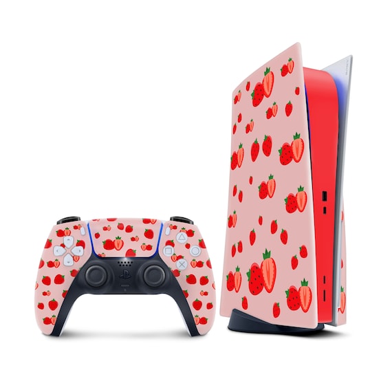 Buy Strawberry Ps5 Skin, Sony Playstation 5 Controller Skin Red, Vinyl 3m  Stickers Moon Full Wrap Cover Online in India 