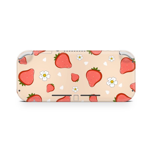 Nintendo Switch Lite Skin Cute Strawberry ,pink Color Switch Lite