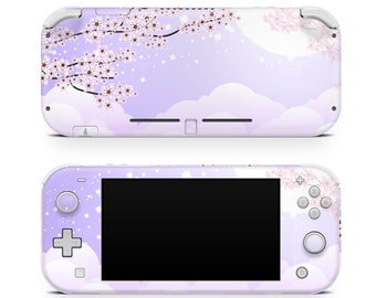 Nintendo switch Lite skin sakura , Purple Lilac Cherry blossom switch lite skin Full cover 3m