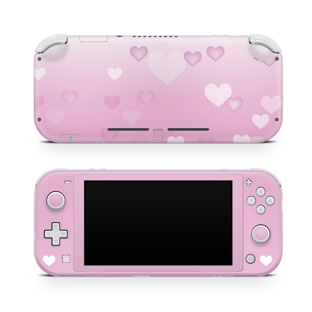 Nintendo Switch Lite Skin Heart, Switch Lite Skin Cute, Pink