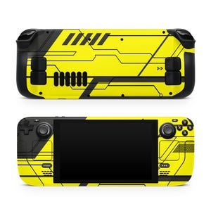 Cyber Steam Deck Skin – Steam Deck OLED Skin & LCD, Kawaii Yellow, Full Wrap 3M Vinyl Cover