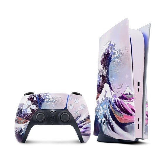 Buy Ps5 Skin Wave, Playstation 5 Controller Skin, Vinyl 3m Stickers Full  Wrap Cover Online in India 