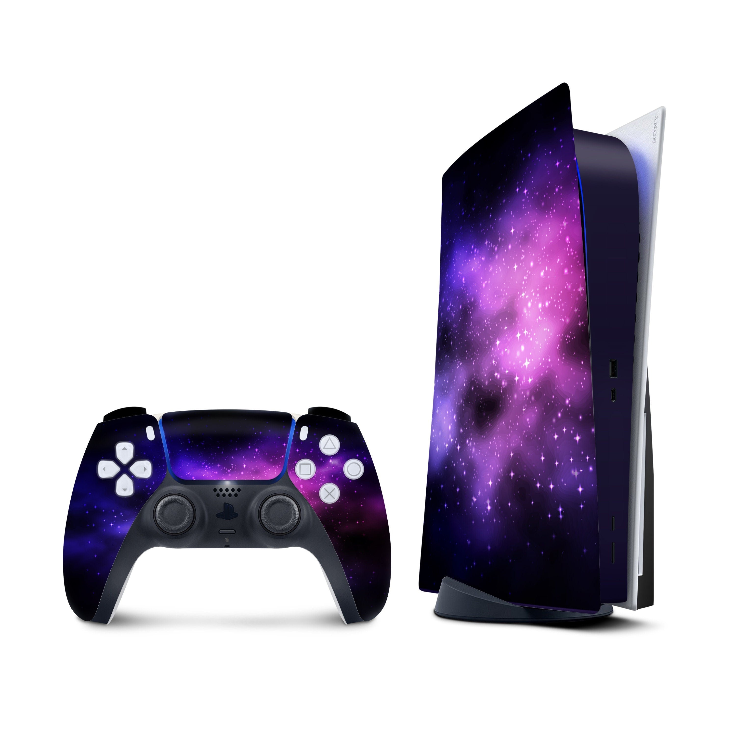  Ps5 Stickers Full Body Vinyl Skin Decal Cover for Playstation 5  Digital Edition Console Controllers (Digital Edition, Black Glass) : Video  Games