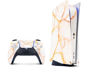 Marble Ps5 skin, Playstation 5 skin controller, Vinyl 3m stickers Full wrap cover