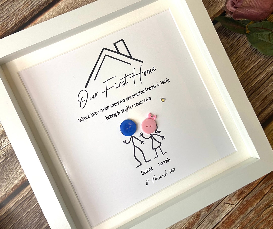New Home Frame Our First Home Frame Personalised New Home Etsy UK