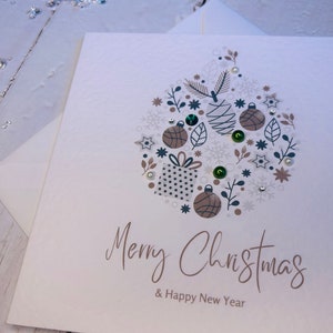 Luxury Christmas Cards, 8 pack of christmas cards, unique christmas cards, handmade cards image 3