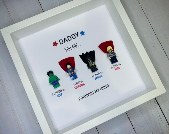 Superhero Frame Fathers Day Frame Daddy Frame Birthday Frame